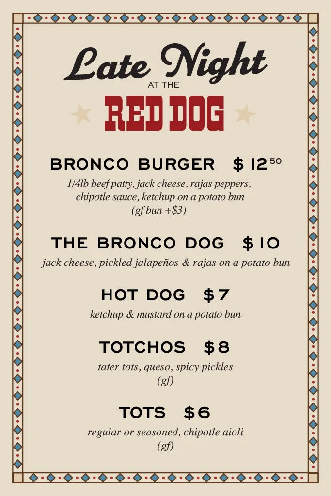 Menu | Quality Cuisine & Cocktails Near Joshua Tree National Park